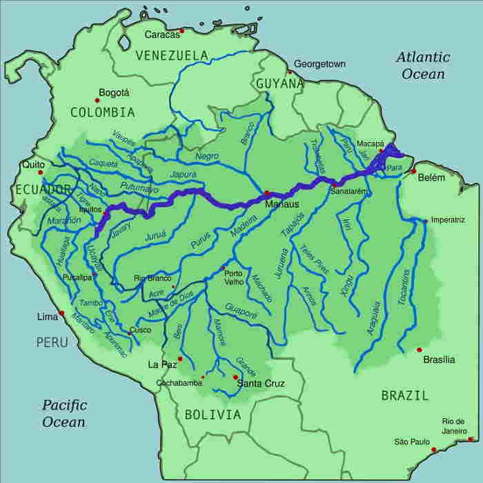 Amazon River - 6400 km
