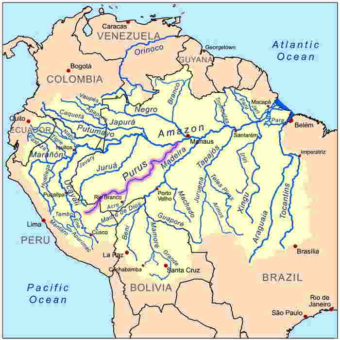 Purús River - 3380 km
