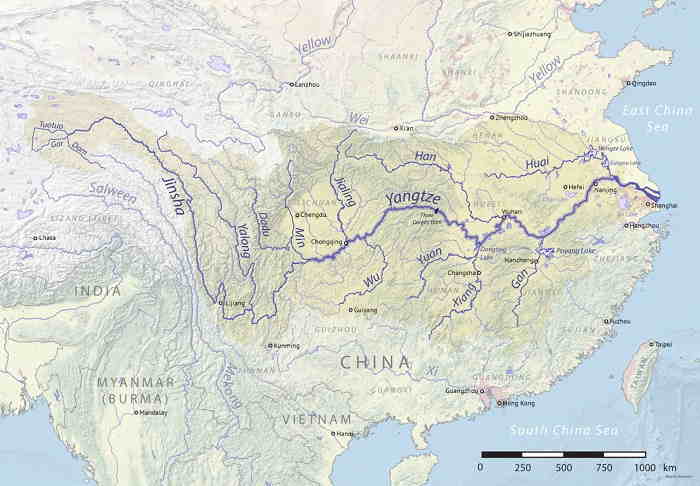 Yangtze River - 3,915 Miles