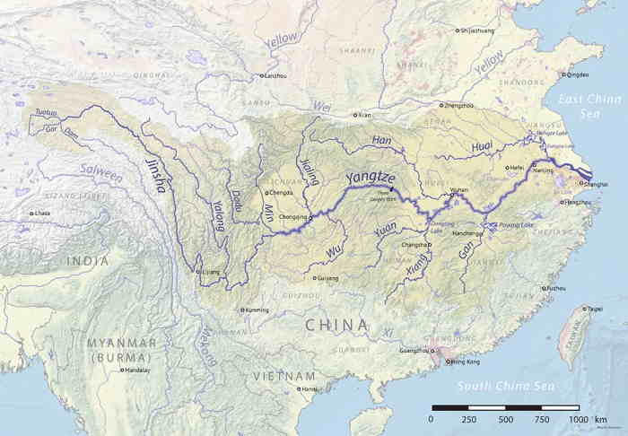Yangtze River - 6300 km