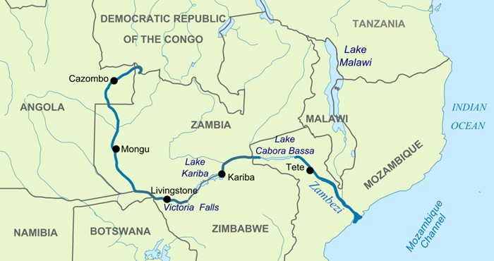Zambezi River – 3540 km